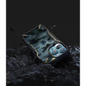 Ringke Fusion X Case - хибриден удароустойчив кейс за iPhone 13 Pro (черен-камуфлаж) 4