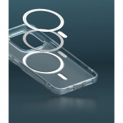 Ringke Fusion Magnetic Case - хибриден кейс с висока степен на защита с MagSafe за iPhone 13 Pro (прозрачен-мат)  6