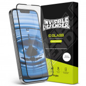 Ringke Invisible Defender Full Cover Tempered Glass 3D - калено стъклено защитно покритие за дисплея на iPhone 13 Pro Max (черен-прозрачен)