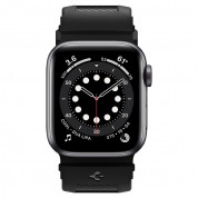 Spigen Rugged Band - хибридна каишка (полимер+карбон) за Apple Watch 42мм, 44мм, 45мм, Ultra 49мм (черен) 4