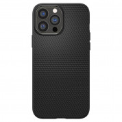 Spigen Liquid Air Case - силиконов (TPU) калъф с висока степен на защита за iPhone 13 Pro Max (черен) 1