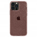 Spigen Liquid Crystal Glitter Case - тънък силиконов (TPU) калъф за iPhone 13 Pro Max (розов)  2