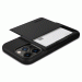 Spigen Slim Armor CS Case - хибриден кейс с отделение за кр. карти и най-висока степен на защита за iPhone 13 Pro Max (черен) 5