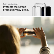 Spigen Glass.Tr Align Master Full Cover Tempered Glass 2 Pack - 2 броя стъклени защитни покрития за целия дисплей на iPhone 14, iPhone 13,  iPhone 13 Pro (черен-прозрачен) 7
