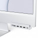 Satechi USB-C Clamp Hub iMac 24 - алуминиев USB-C хъб и четец за SD, microSD карти за iMac 24 (2021) (сребрист) 5
