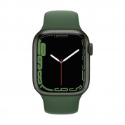 Apple Watch Series 7 GPS, 41mm Green Aluminium Case with Clover Sport Band - Regular 1
