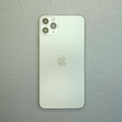 Apple iPhone 11 Pro Max Backcover Full Assembly - оригинален резервен заден капак заедно с Lightning порт, безжично зареждане и бутони (бял) 1