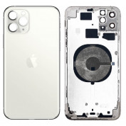 Apple iPhone 11 Pro Max Backcover Full Assembly - оригинален резервен заден капак заедно с Lightning порт, безжично зареждане и бутони (бял)