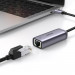 Ugreen USB-C External USB Network Adapter 1000Mbps - адаптер USB-C към Ethernet за компютри с USB-C порт (тъмносив) 2