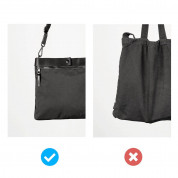 Ringke Two Way Bag - чанта органайзер с презрамка за захранване, кабели, слушалки и други аксесоари (черен) 3