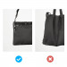 Ringke Two Way Bag - чанта органайзер с презрамка за захранване, кабели, слушалки и други аксесоари (черен) 4