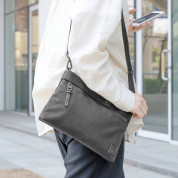 Ringke Two Way Bag - чанта органайзер с презрамка за захранване, кабели, слушалки и други аксесоари (черен) 5