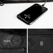 Ringke Two Way Bag - чанта органайзер с презрамка за захранване, кабели, слушалки и други аксесоари (черен) 2