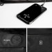 Ringke Two Way Bag - чанта органайзер с презрамка за захранване, кабели, слушалки и други аксесоари (черен) 3