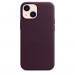 Apple iPhone Leather Case with MagSafe - оригинален кожен кейс (естествена кожа) за iPhone 13 Mini (бордо) 4