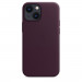 Apple iPhone Leather Case with MagSafe - оригинален кожен кейс (естествена кожа) за iPhone 13 Mini (бордо) 2