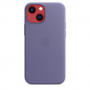 Apple iPhone Leather Case with MagSafe - оригинален кожен кейс (естествена кожа) за iPhone 13 Mini (лилав) 4
