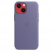 Apple iPhone Leather Case with MagSafe - оригинален кожен кейс (естествена кожа) за iPhone 13 Mini (лилав) 5