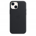Apple iPhone Leather Case with MagSafe - оригинален кожен кейс (естествена кожа) за iPhone 13 Mini (черен) 1