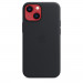 Apple iPhone Leather Case with MagSafe - оригинален кожен кейс (естествена кожа) за iPhone 13 Mini (черен) 5