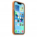 Apple iPhone Leather Case with MagSafe - оригинален кожен кейс (естествена кожа) за iPhone 13 (оранжев) 7