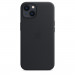 Apple iPhone Leather Case with MagSafe - оригинален кожен кейс (естествена кожа) за iPhone 13 (черен) 2