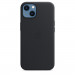 Apple iPhone Leather Case with MagSafe - оригинален кожен кейс (естествена кожа) за iPhone 13 (черен) 3