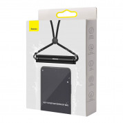 Baseus Cylinder Slide-cover Waterproof Bag - универсален водоустойчив калъф за смартфони до 7.2 инча (черен) 1