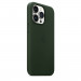 Apple iPhone Leather Case with MagSafe - оригинален кожен кейс (естествена кожа) за iPhone 13 Pro (зелен) 5