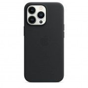 Apple iPhone Leather Case with MagSafe - оригинален кожен кейс (естествена кожа) за iPhone 13 Pro (черен) 1