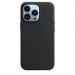 Apple iPhone Leather Case with MagSafe - оригинален кожен кейс (естествена кожа) за iPhone 13 Pro (черен) 4