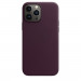Apple iPhone Leather Case with MagSafe - оригинален кожен кейс (естествена кожа) за iPhone 13 Pro Max (бордо) 1