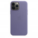 Apple iPhone Leather Case with MagSafe - оригинален кожен кейс (естествена кожа) за iPhone 13 Pro Max (лилав) 1