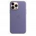 Apple iPhone Leather Case with MagSafe - оригинален кожен кейс (естествена кожа) за iPhone 13 Pro Max (лилав) 3