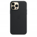 Apple iPhone Leather Case with MagSafe - оригинален кожен кейс (естествена кожа) за iPhone 13 Pro Max (черен) 3