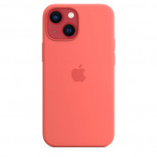 Apple iPhone Silicone Case with MagSafe - оригинален силиконов кейс за iPhone 13 mini с MagSafe (розов) 4