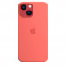 Apple iPhone Silicone Case with MagSafe - оригинален силиконов кейс за iPhone 13 mini с MagSafe (розов) 5