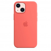 Apple iPhone Silicone Case with MagSafe - оригинален силиконов кейс за iPhone 13 mini с MagSafe (розов) 3