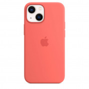Apple iPhone Silicone Case with MagSafe - оригинален силиконов кейс за iPhone 13 mini с MagSafe (розов)