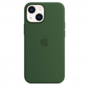 Apple iPhone Silicone Case with MagSafe - оригинален силиконов кейс за iPhone 13 mini с MagSafe (зелен)