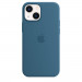Apple iPhone Silicone Case with MagSafe - оригинален силиконов кейс за iPhone 13 mini с MagSafe (син) 1