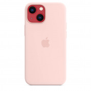 Apple iPhone 13 mini Silicone Case with MagSafe - (chalk pink) 4