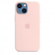 Apple iPhone 13 mini Silicone Case with MagSafe - (chalk pink) 2