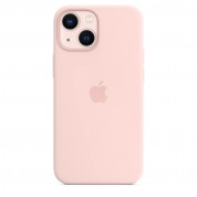 Apple iPhone Silicone Case with MagSafe - оригинален силиконов кейс за iPhone 13 mini с MagSafe (светлорозов) 3