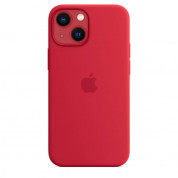 Apple iPhone Silicone Case with MagSafe - оригинален силиконов кейс за iPhone 13 mini с MagSafe (червен) 4