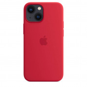 Apple iPhone Silicone Case with MagSafe - оригинален силиконов кейс за iPhone 13 mini с MagSafe (червен) 1
