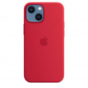 Apple iPhone Silicone Case with MagSafe - оригинален силиконов кейс за iPhone 13 mini с MagSafe (червен) 2