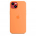 Apple iPhone Silicone Case with MagSafe - оригинален силиконов кейс за iPhone 13 с MagSafe (оранжев) 5