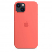 Apple iPhone 13 Silicone Case with MagSafe - (pink pomelo)  1