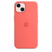Apple iPhone Silicone Case with MagSafe - оригинален силиконов кейс за iPhone 13 с MagSafe (розов) 4
